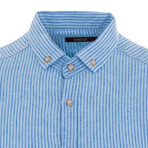 Paret Long Sleeve Button Down Shirt // Light Blue (L)