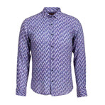 Barta Long Sleeve Button Up Shirt // Dark Blue (XS)