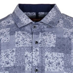 Wellens Long Sleeve Button Up Shirt // Dark Blue (XS)