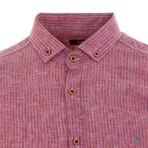 Paret Long Sleeve Button Down Shirt // Red (L)