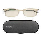 FrontPage // Brooklyn Blue Light Blocking Computer Glasses + Milano Black Case // Clear (+1.50)