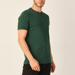 Langeac V-Neck T-Shirt // Dark Green (Medium)