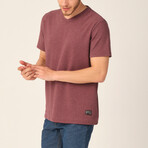 Langeac V-Neck T-Shirt // Bordeaux (Medium)