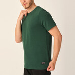 Langeac V-Neck T-Shirt // Dark Green (Medium)