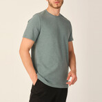 Saugues Round Neck T-Shirt // Green (Medium)