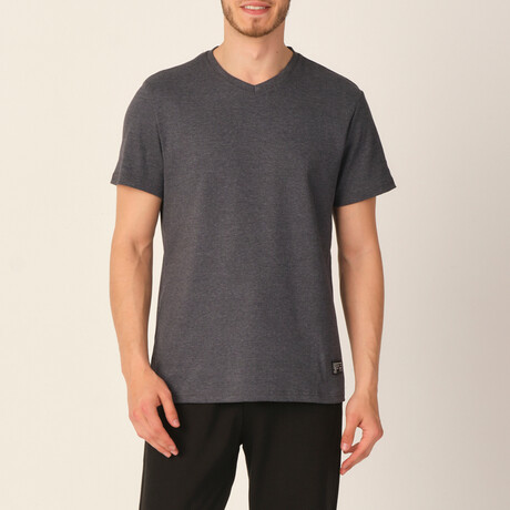 Langeac V-Neck T-Shirt // Anthracite (Medium)