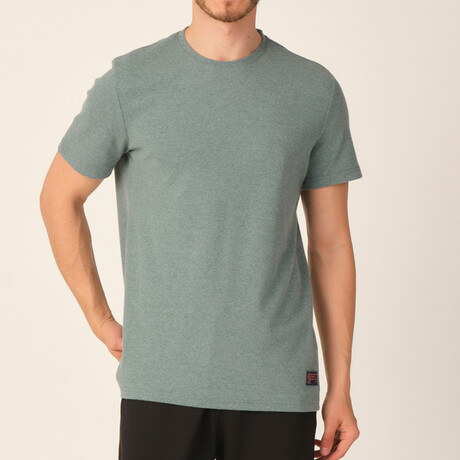 Saugues Round Neck T-Shirt // Green (Medium)
