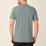 Saugues Round Neck T-Shirt // Green (Medium)