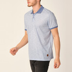 Jacquard Polo Shirt // Blue (Medium)