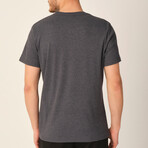 Langeac V-Neck T-Shirt // Anthracite (Medium)