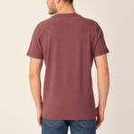 Langeac V-Neck T-Shirt // Bordeaux (Medium)