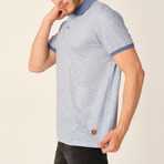 Jacquard Polo Shirt // Blue (Medium)