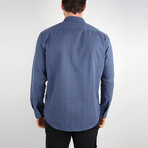 Brioude Button Up Shirt // Navy Blue (Medium)
