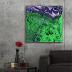 Yukon Delta from the Earth as Art series (12"W x .125"D x 12"H)