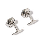 Stephen Webster 18k White Gold + Quartz Cufflinks I // Store Display