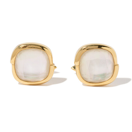 Stephen Webster 18k Yellow Gold + Quartz Cufflinks // Store Display