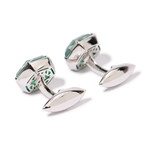 Stephen Webster 18k White Gold + Quartz Cufflinks II // Store Display