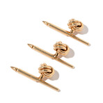 Tiffany & Co. 14k Yellow Gold Cufflinks + Shirtlinks Set // 3 Shirtlinks // Estate