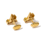 Henry Dunay 18k Yellow Gold Cufflinks // Estate