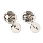 Pomellato Sterling Silver + Quartz Cufflinks // Estate