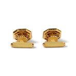 French 18k Yellow Gold + 18k White Gold + Ruby + Diamond Cufflinks // Estate