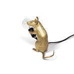 Mouse Lamp // Gold // Standing
