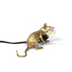 Mouse Lamp // Gold // Lying Down
