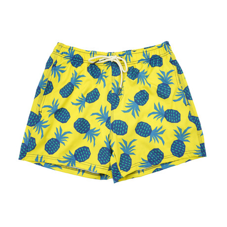 One Fineapple Swim Trunks // Yellow + Blue (S)