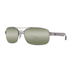 Men's RB8318CH-004-6O Polarized Sunglasses // Gunmetal + Green
