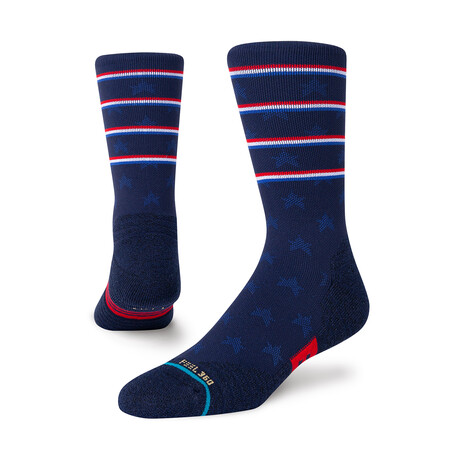 Independence Athletic Crew Socks // Navy (S)