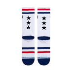 Cash American Rebel Socks // White (L)