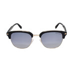 Men's FT0805 Sunglasses // Shiny Black + Smoke