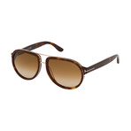 Men's Geoffrey Pilot Sunglasses // Blonde Havana + Brown