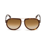 Men's Geoffrey Pilot Sunglasses // Blonde Havana + Brown