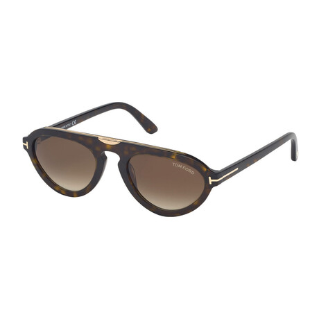 Men's Milo-02 Sunglasses // Dark Havana + Roviex Gradient