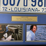 Jaws // Richard Dreyfuss // Movie Car License Plate // Signed Replica License Plate Display