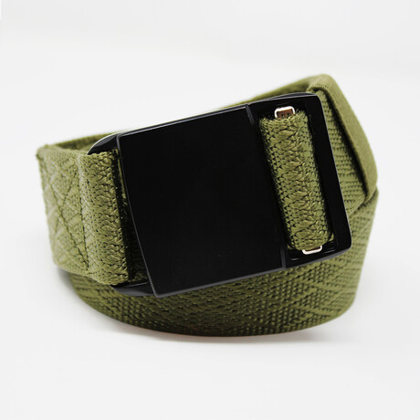 Stealth Magnetic Belt // Army Green Diamond