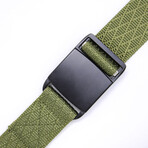 Stealth Magnetic Belt // Army Green Diamond
