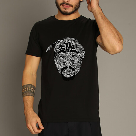 Tupac Shakur T-Shirt // Black (Small)