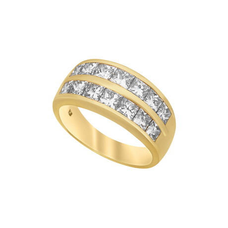 Estate // 18k Yellow Gold Diamond Ring // Ring Size: 7.5 // Pre-Owned