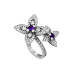 Louis Vuitton // 18k White Gold Les Luxuriantes Amethyst Diamond Ring // Ring Size: 7 // Pre-Owned