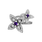 Louis Vuitton // 18k White Gold Les Luxuriantes Amethyst Diamond Ring // Ring Size: 7 // Pre-Owned