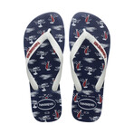 Top Nautical Sandal // Navy + White (US: 11/12)