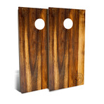 Treated Oak // 4' x 2' Cornhole Board Set