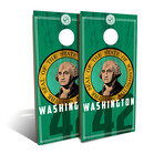 Washington State Flag Cornhole Board Set (Classic)