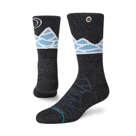 Forester Pass Hiking Crew Socks // Blue (S)