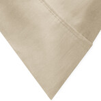 100% Cotton Percale 300TC Sheet Set // Sand (Twin)