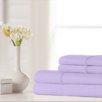 100% Cotton Sateen 500TC Sheet Set // Lilac (Full)