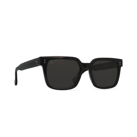 Unisex West Polarized Sunglasses // Crystal Black + Smoke