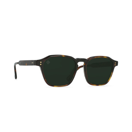 Unisex Aren Polarized Sunglasses // Tortoise + Green